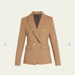 Rag & bone Preston Twill Blazer in Dark Tan, NWT, size 12